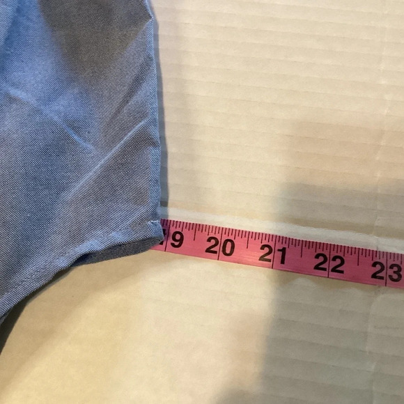 Venus dress size 16 chambray blue sleeveless elastic waist surplice top causal - Picture 5 of 8